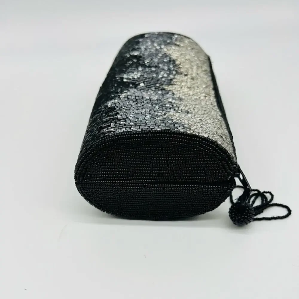 Stunning Imperial Fashion vintage hombre fully beaded evening clutch